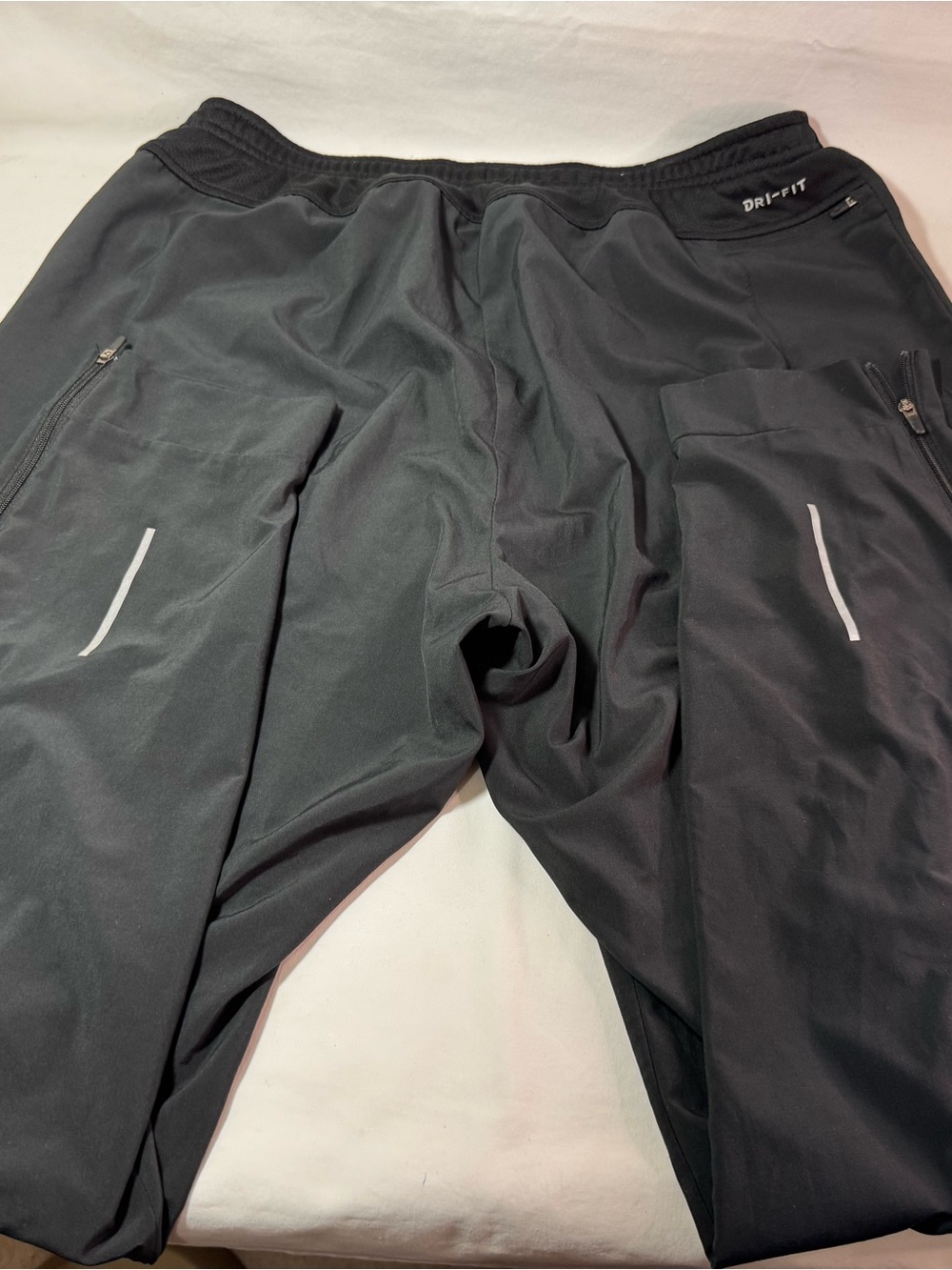 Nike Men's Black Dri-FIT Jogger Pants with Reflective Accents